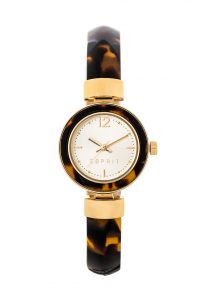 ESPRIT : Jody Golden & Havana Brown Watch With Logo